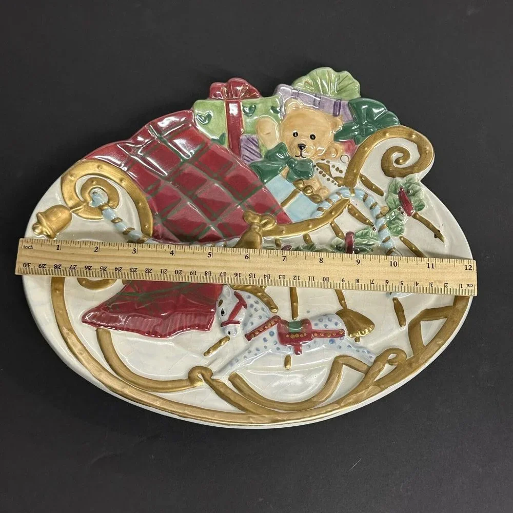 Ceramic Christmas Decorative Plate 12